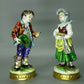Vintage Romantic Beggars Porcelain Figure Original Volkstedt Art Sculpture Decor #Ru381
