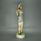 Vintage Coquette Lady Porcelain Figure Original Royal Dux Art Statue Decor Gift #Ru624