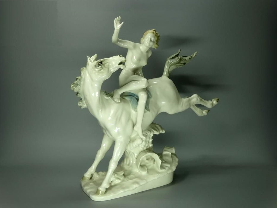 Vintage Nude On Horse Porcelain Figurine Hutschenreuther Original Art Sculpture #Ru194