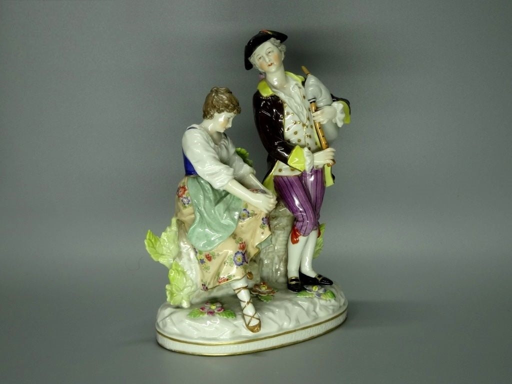 Antique Romantic Music Band Original LUDWIGSBURG Porcelain Figure Art Sculpture #Ru520