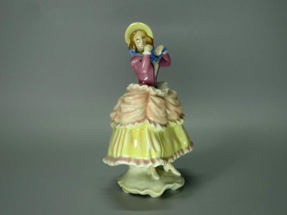 Antique Porcelain Girl With Hat Figure KARL ENS Germany Art Decor #H