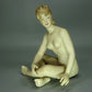 Vintage Youth Nude Lady Original Wallendorf Porcelain Figurine Art Statue Decor #Ru600