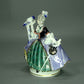 Antique Lady With Parrot Porcelain Figurine Original KARL ENS Decor  #Ru654