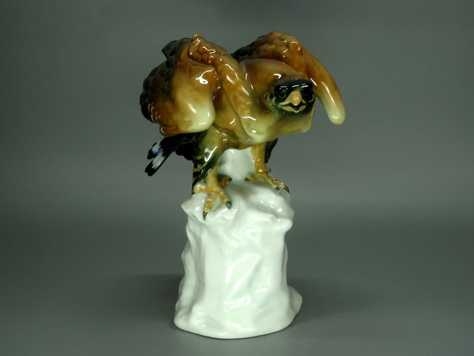 Antique Eagle At the Top Porcelain Figurine Original KARL ENS Art Sculpture Decor #Ru688
