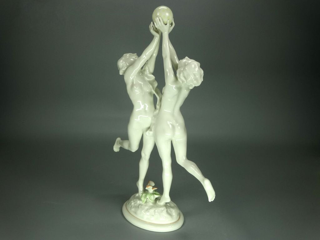 Vintage Fun Time Porcelain Figurine Original Hutschenreuther 20th Art Sculpture Dec #Ru896