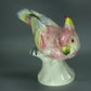 Vintage Pink Parrot Bird Original Volkstedt Porcelain Figurine Art Statue Decor #Ru531