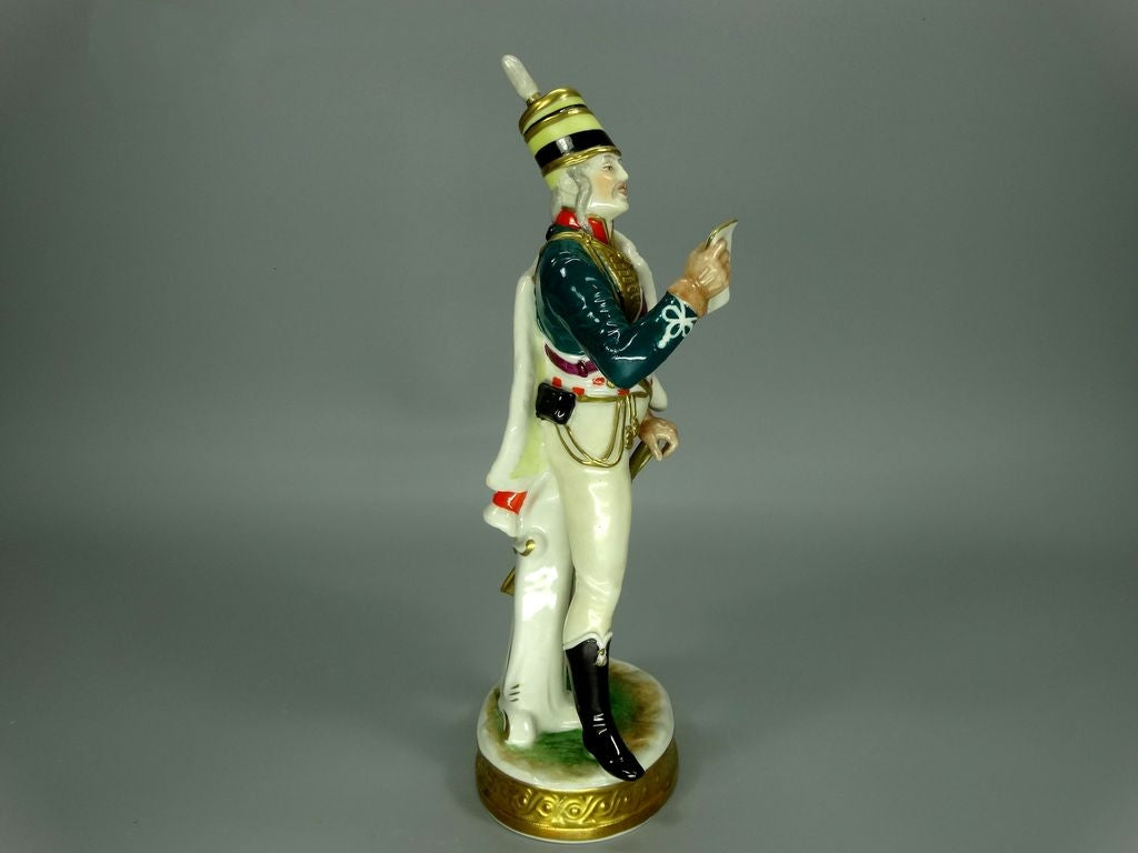 Vintage Officer Man Porcelain Figurine Original KAMMER Art Sculpture Decor #Ru826