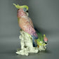 Antique Pink & Green Cockatoo Porcelain Figurine Karl Ens Original Art Sculpture #Ru164