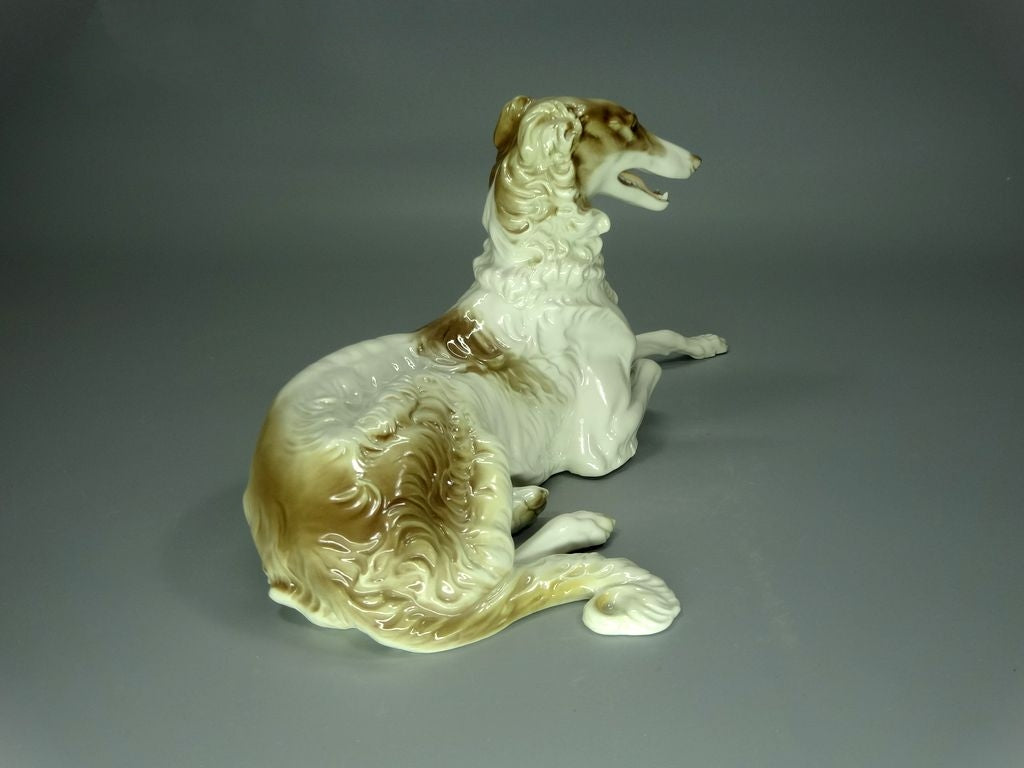 Antique Greyhound Dog Porcelain Figurine Original Nymphenburg Art Sculpture Decor #Ru859