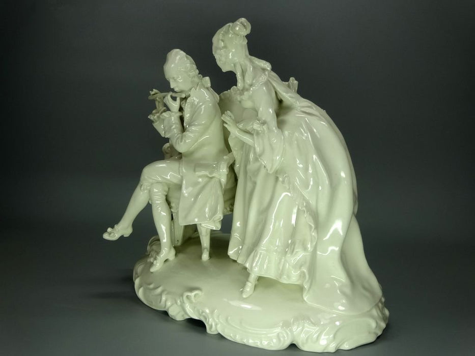 Vintage Romance Rehearsal Porcelain Figurine Original Behschezer 20th Art Sculpture Dec #Ru912