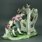 Antique Carriage Lady Porcelain Figurine Original Passau Art Sculpture Decor #Ru672