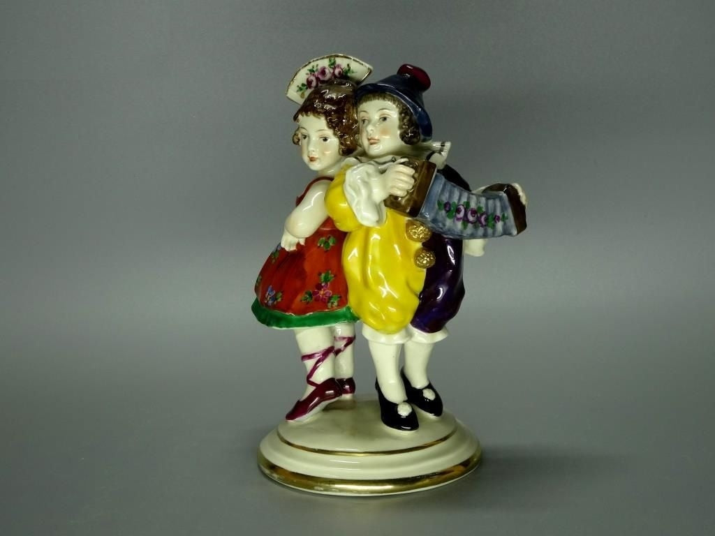 Antique Merry Couplets Original Volkstedt Porcelain Figurine Art Sculpture Decor #Ru462