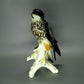 Vintage Black Hawk Falcon Bird Porcelain Figurine Karl Ens Germany Art Sculpture #Ru157