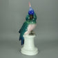 Antique Porcelain Green Parrot Cockatoo Figurine Karl Ens Germany Art Sculpture #Ru148