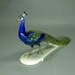 Vintage Peacock Bird Porcelain Figurine Original Rosenthal Art Sculpture Decor #Ru746
