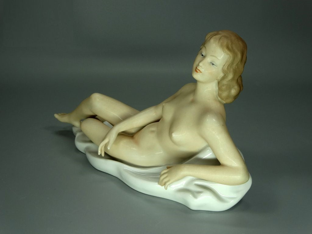 Vintage Nude Lady Model Original Wallendorf Porcelain Figurine Art Statue Decor #Ru599