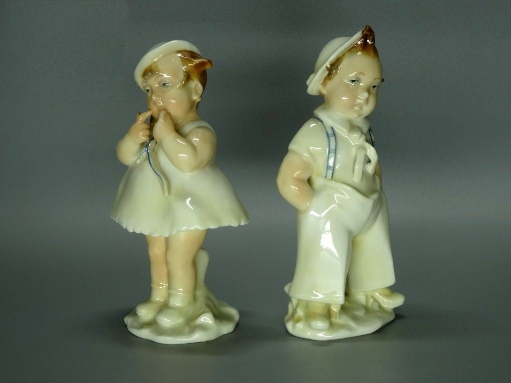 Antique On A Walk Original KARL ENS Porcelain Figurine Romance Art Statue Decor #Ru509