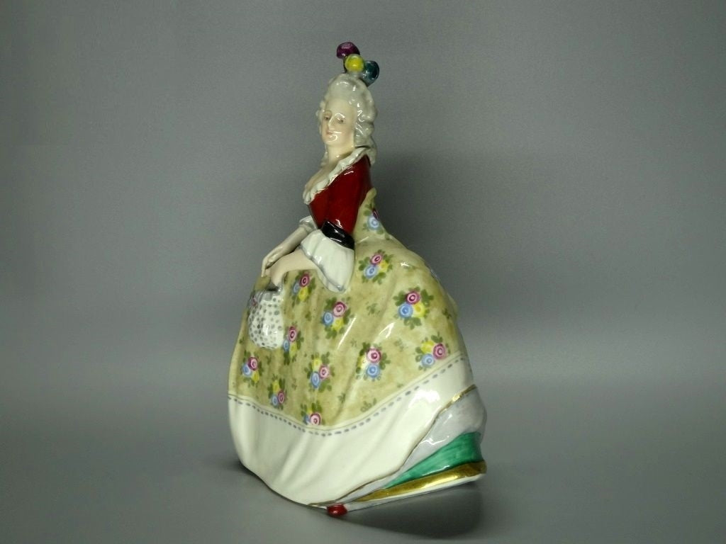 Antique Lady Floral Dress Original KARL ENS Porcelain Figure Art Sculpture Decor #Ru514