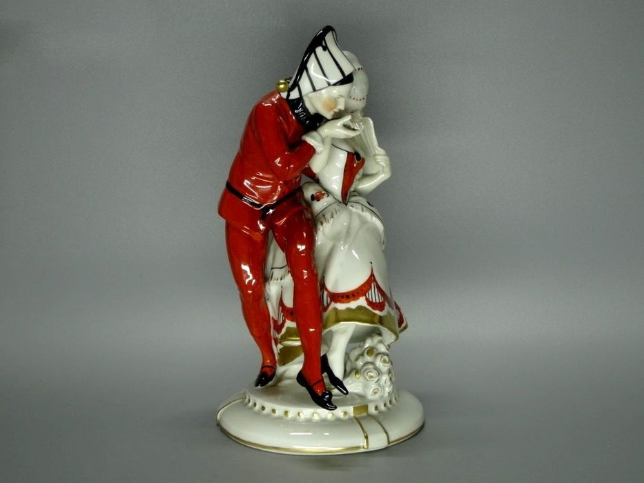 Antique Love Couple One Breath Porcelain Figure Original Katzhutte Art Sculpture #Ru241