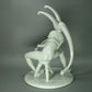 Vintage Merry Harlequin Porcelain Figurine Original Volkstedt Ar Sculpture Decor #Ru245