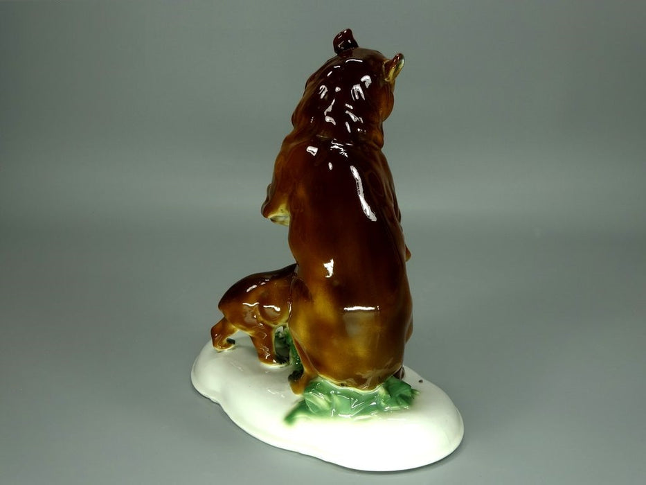Vintage Original Fasold & Stauch Mother Bear & Bear Cub Porcelain Figure Statue #Ru573