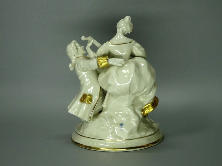 Antique Romantic Couplets Porcelain Figure Fritz Akkerman Germany 1940 Art Decor #Ru35