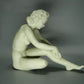 Antique White Nude Porcelain Woman Figurine Hutschenreuther Germany Art Sculpture #Kk