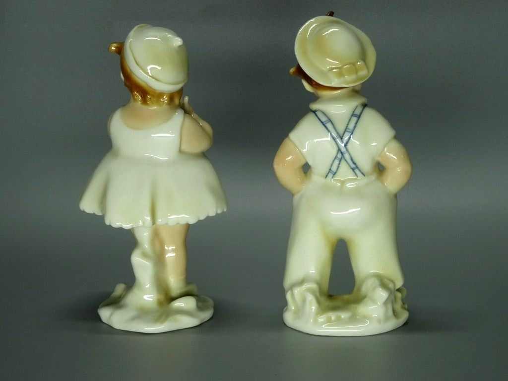 Antique On A Walk Original KARL ENS Porcelain Figurine Romance Art Statue Decor #Ru509