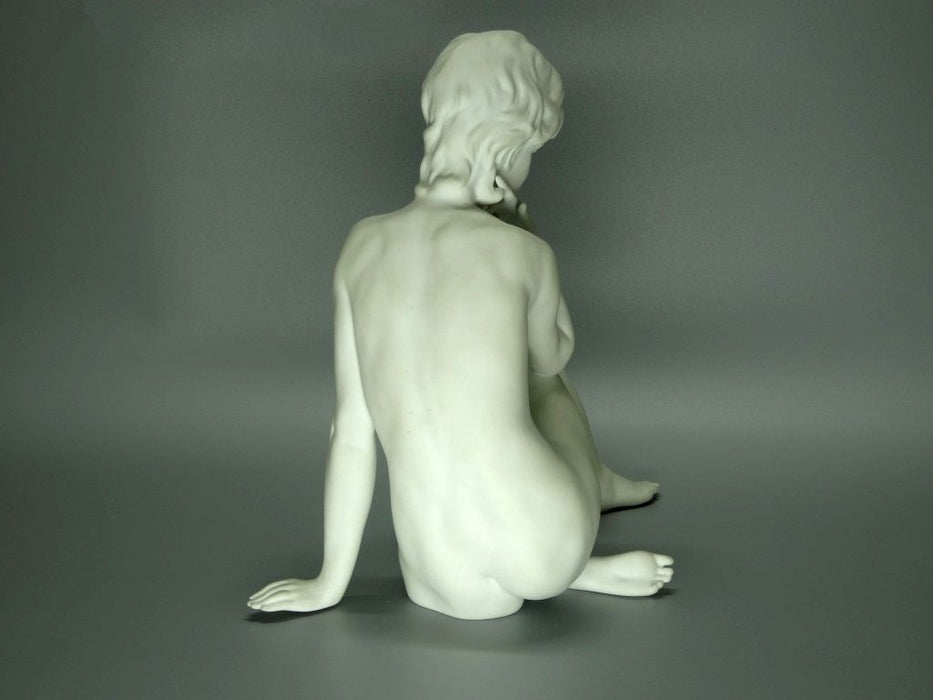 Vintage Biscuit Nude Youth Beauty Lady Porcelain Figure Kaiser Germany Art Sculpture #Tt