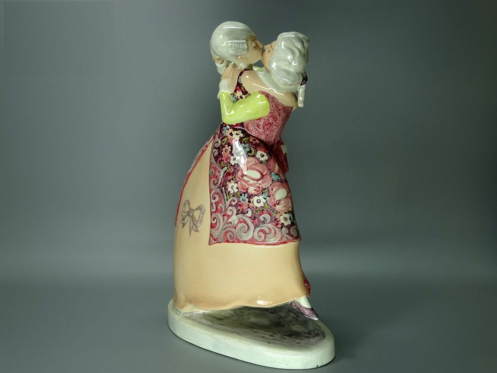 Vintage Flight Of Love Original Goldscheider Porcelain Figurine Art Sculpture #Ru296