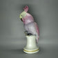Vintage Pink Cockatoo Parrot Porcelain Figurine Karl Ens Germany Decor #Ru107