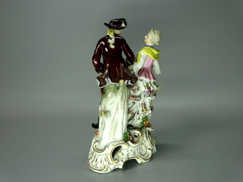 Vintage Hussar Love Porcelain Figurine Original Potschappel Art Sculpture Decor #Ru361