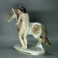 Vintage Girl And Pony Porcelain Figurine Original Rosenthal Art Statue Decor #Ru625