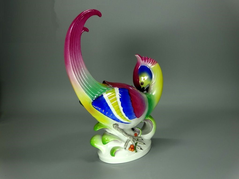 Vintage Wonder Bird Porcelain Figurine Original Kister Alsbach Art Statue Decor #Ru647