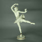 Vintage White Ballerina Girl Porcelain Figurine Hutschenreuther Sculpture Decor #Ru153