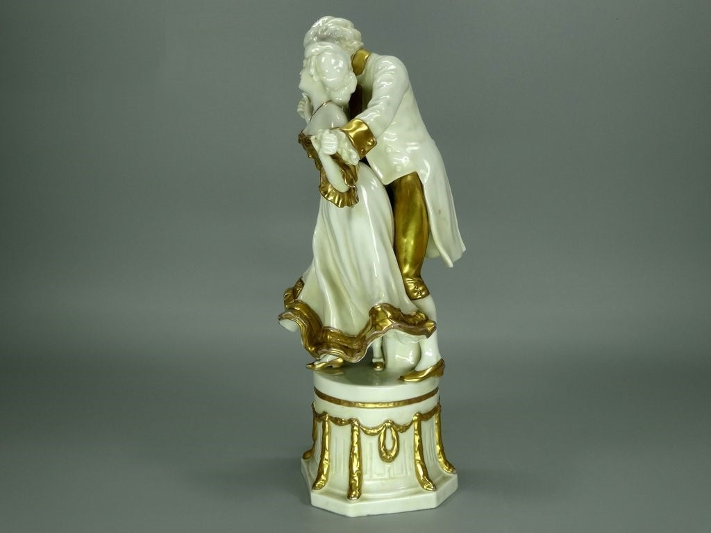 Vintage Gentle Dance Porcelain Figurine Original Kister Alsbach Art Sculpture #Ru308