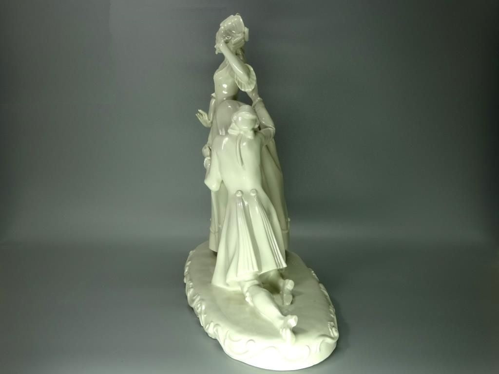 Antique White Forgiveness Porcelain Figurine Original Schwarzburger Sculpture #Ru376