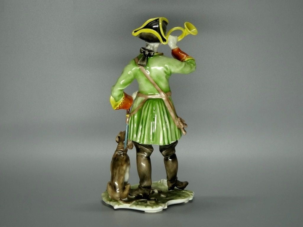 Vintage Dog On the Hunt Original Kaiser Porcelain Figurine Art Statue Decor Gift #Ru499
