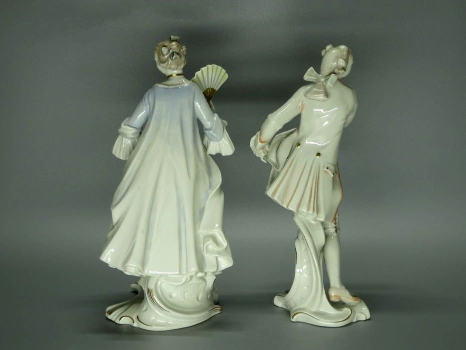 Vintage Meeting Walk Porcelain Figurine Original Rosenthal Germany 20th Art Sculpture Dec #Ru977