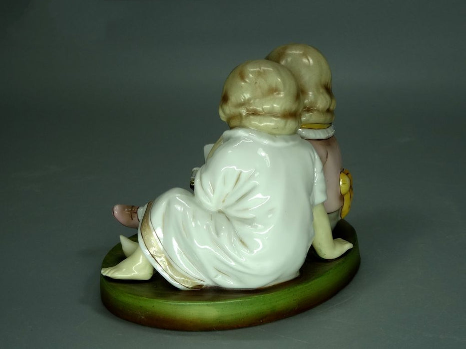 Antique Children Tales Porcelain Figurine Original Muller&Co Art Sculpture Decor #Ru758