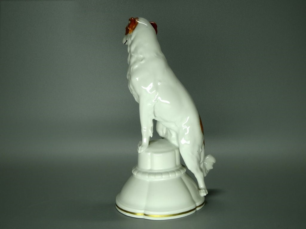 Antique Greyhound Doge Decor Porcelain Figurine Original Katzhutte Art Sculpture #Ru359