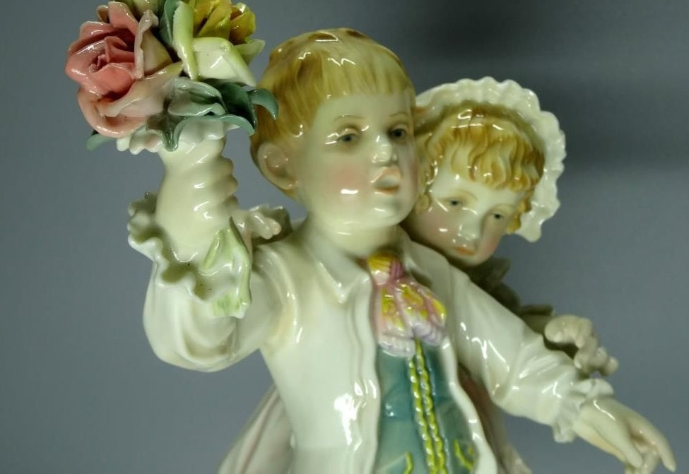 Vintage Bouquet Of Roses Original KARL ENS Porcelain Figurine Art Sculpture Gift #Ru489