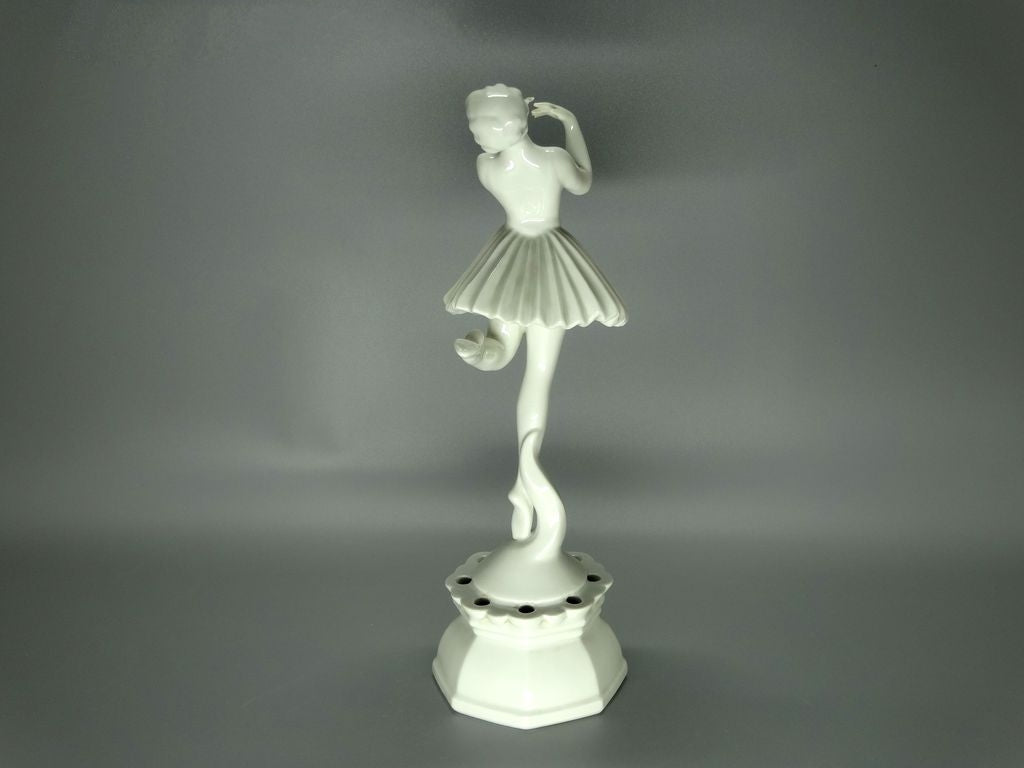 Antique Young Ballerina Porcelain Figurine Original Neu Tettau Art Sculpture Decor #Ru816