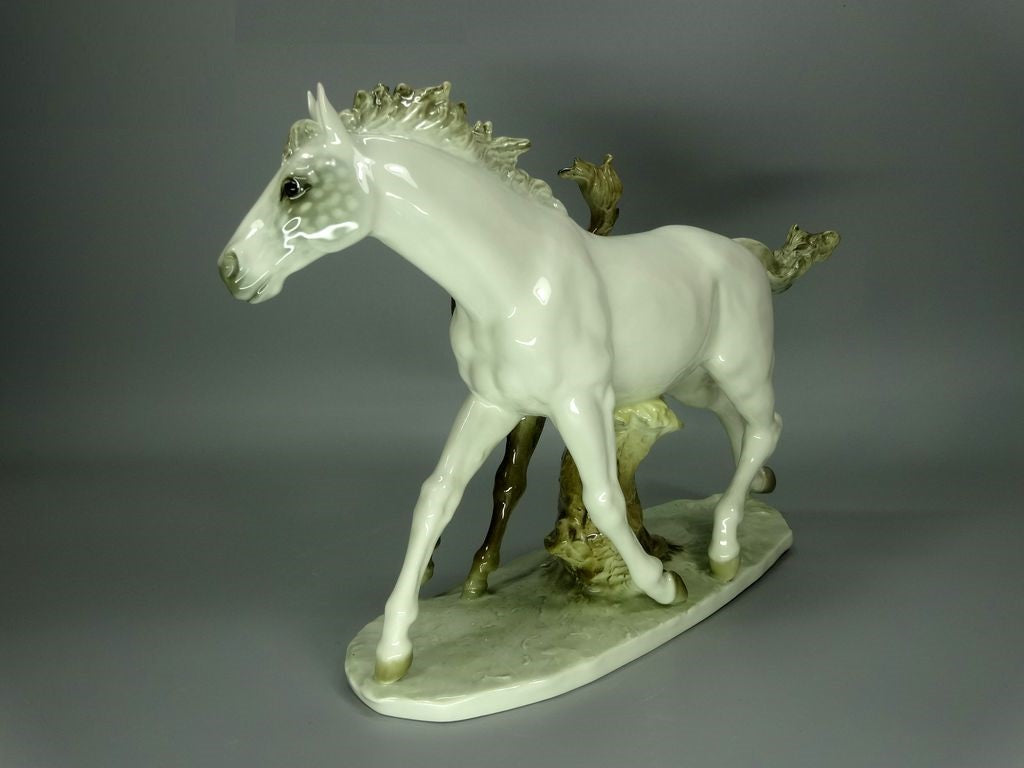 Vintage Mare With A Foal Original Hutschenreuther Porcelain Figurine Art Statue #Ru535