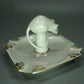 Antique White Mouse Ashtray Original Hutschenreuther Porcelain Figure Art Statue #Ru548