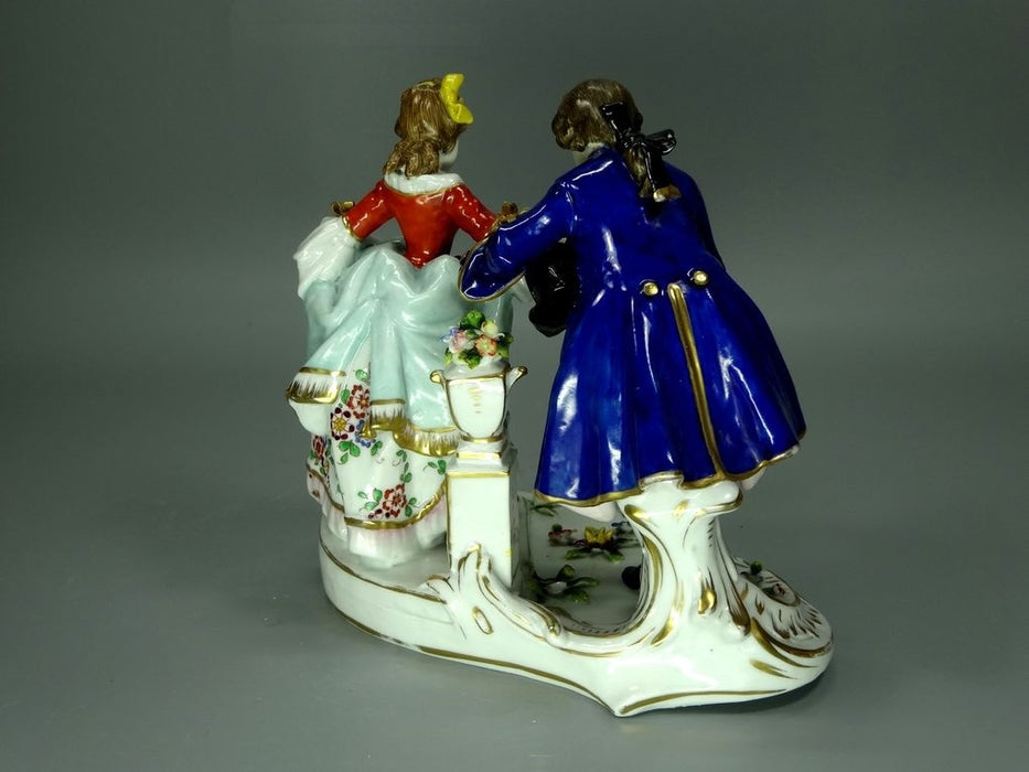 Antique Introduction Love Porcelain Figurine Original Hochst 19th Art Sculpture #Ru670