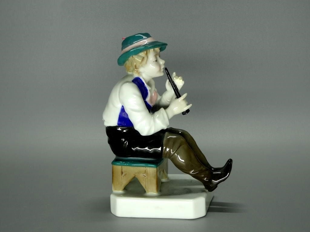 Antique Melody Music Player Porcelain Figurine Karl Ens Germany Sculpture Decor #Ru114