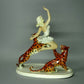 Vintage Porcelain Circus Lady With Tigers Figurine Schaubach Kunst Germany Sculpture #I9