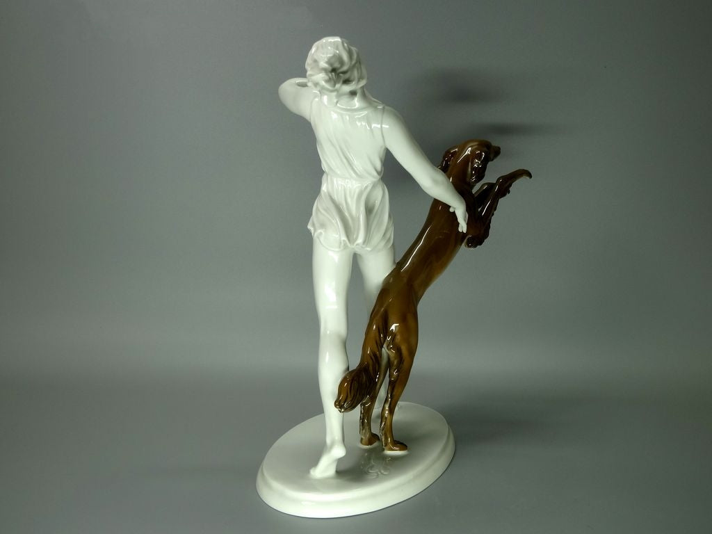 Vintage Early Morning Fun Porcelain Figurine Original Rosenthal Germany 20th Art Sculpture Dec #Ru986