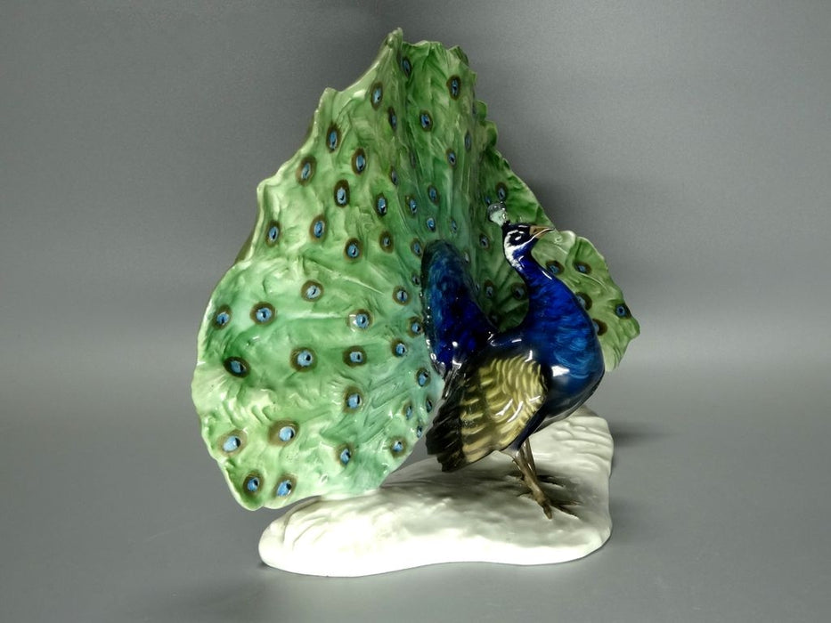 Vintage Proud Peacock Porcelain Figurine Original Rosenthal Art Sculpture Decor #Ru355